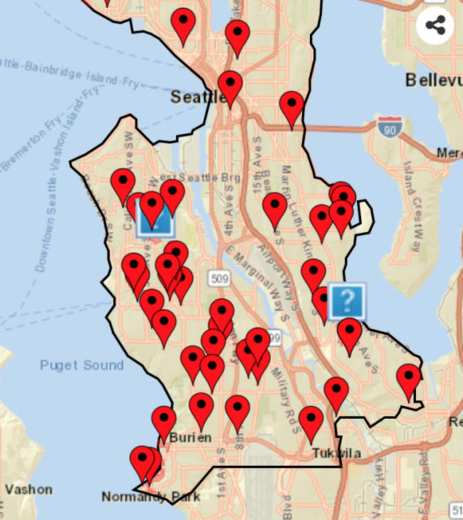 Power outages in West Seattle and Burien put people in the dark; pockets still persisting